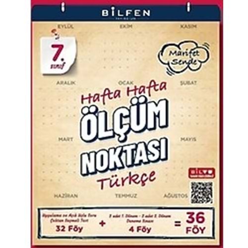 7.SINIF TÜRKÇE ÖLÇÜM NOKTASI