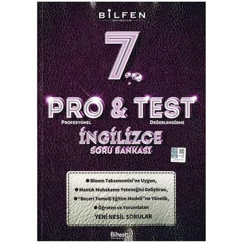 7.SINIF PRO&TEST İNGİLİZCE SORU BANKASI BİLFEN