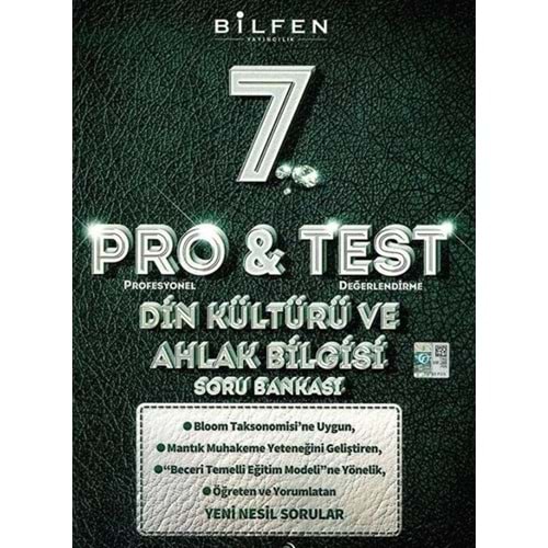 7.SINIF PRO&TEST DİN KÜLTÜRÜ S.BANKASI BİLFEN