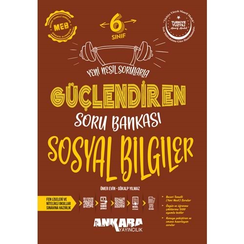 6.SINIF GÜÇLENDİREN SOSYAL BİLGİLER S.BANKASI ANKARA