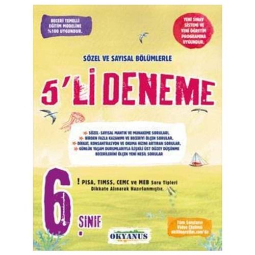 6.SINIF PAKET 5 Lİ DENEME OKYANUS