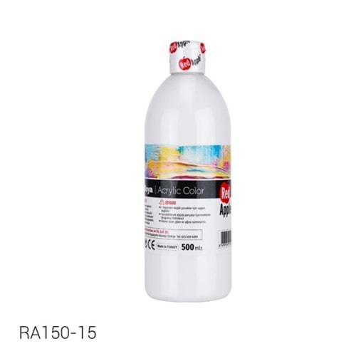 AKRİLİK BOYA 500 ML BEYAZ RED APPLE