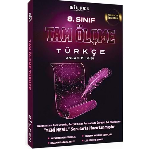 8.SINIF TÜRÇE TAM ÖLÇME S.BANKASI BİLFEN