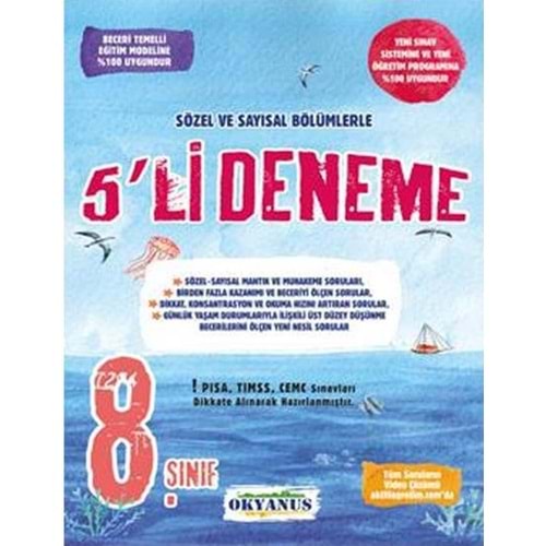 8.SINIF PAKET DENEME 5 Lİ OKYANUS