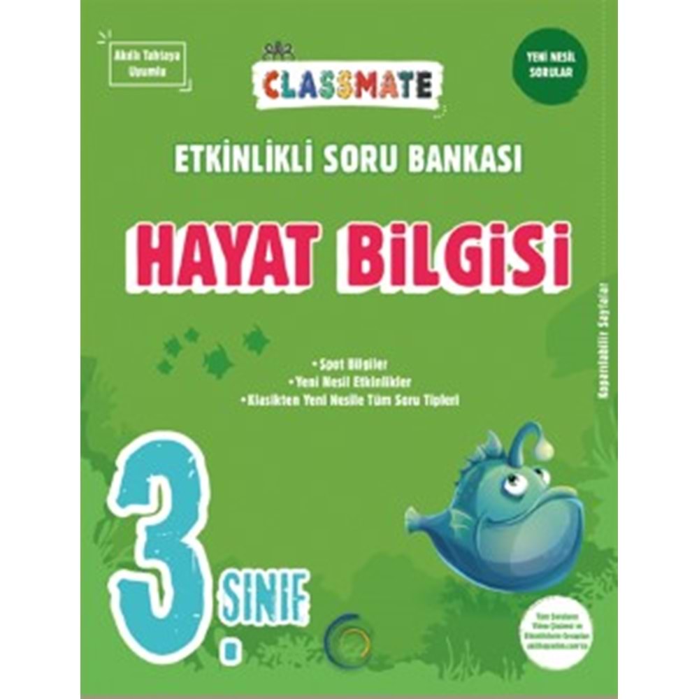 3.SINIF HAYAT BİLGİSİ CLASSMATE SORU BANKASI OKYANUS