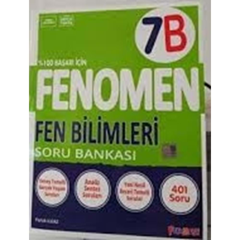 7.SINIF FEN BİLİMLERİ (B) SORU BANKASI FENOMEN